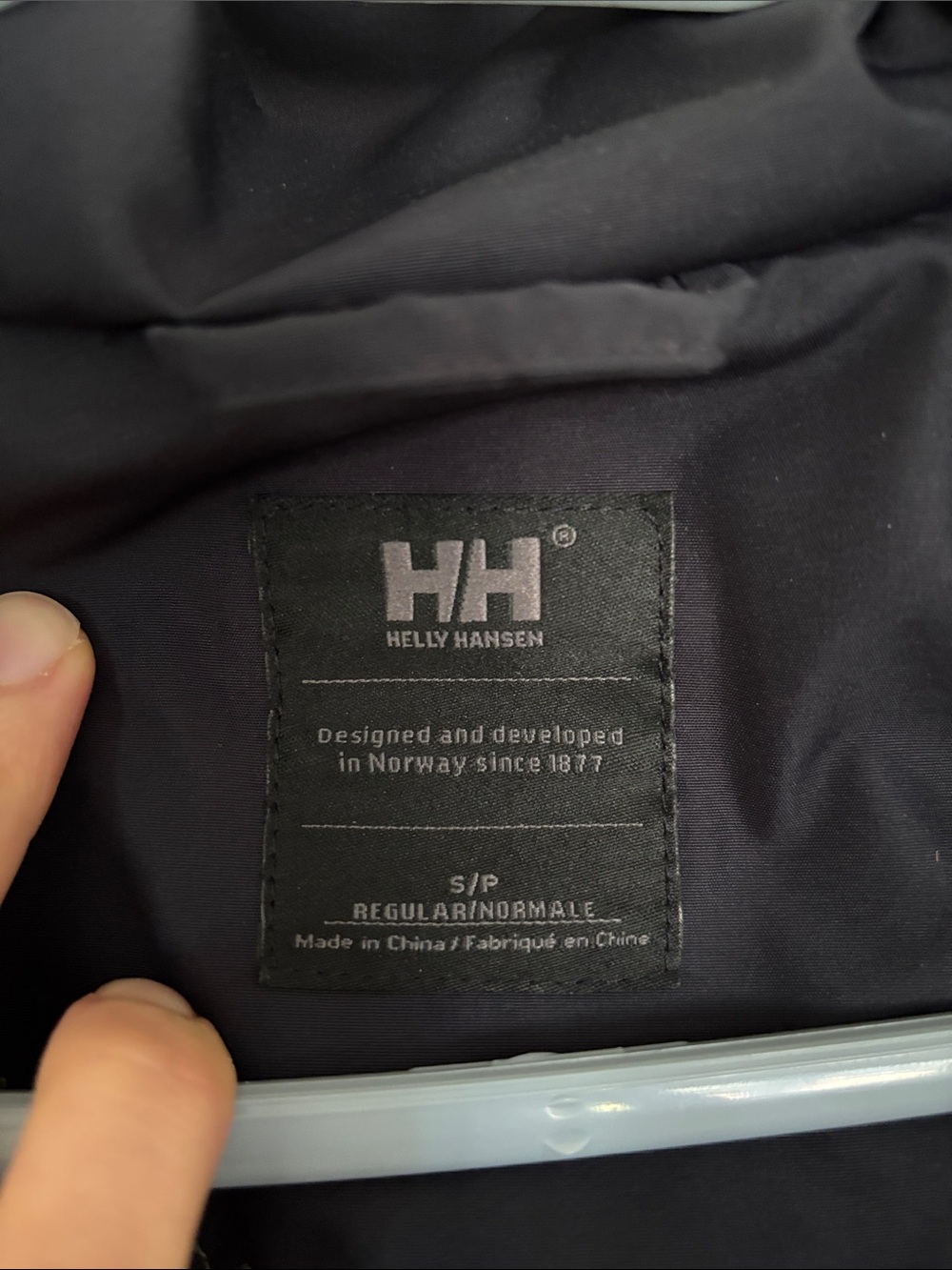 Women’s Helly Hansen Dark Navy Rain Trench Coat with Rose-Gold Accents. Size S - Picture 9 of 12